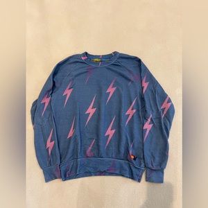 Aviator nation lightning bolt crewneck